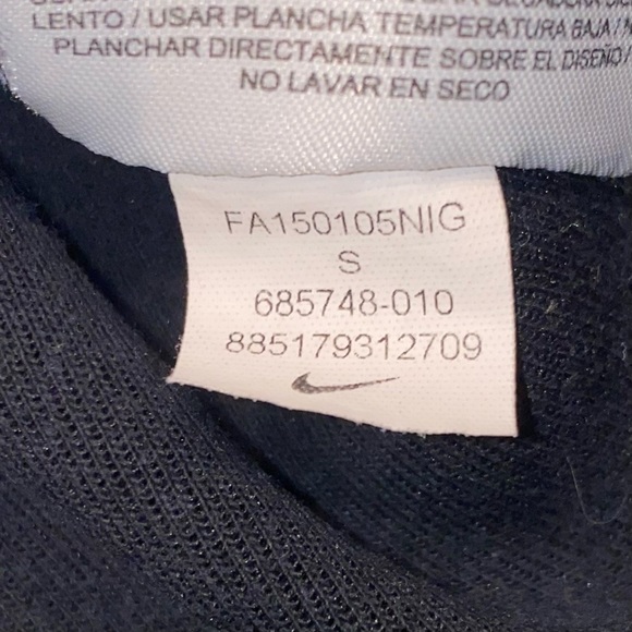 Nike Tech Fleece Pullover Crew Sweatshirt Black 685748-010 Women Small *Stains* - Picture 10 of 11